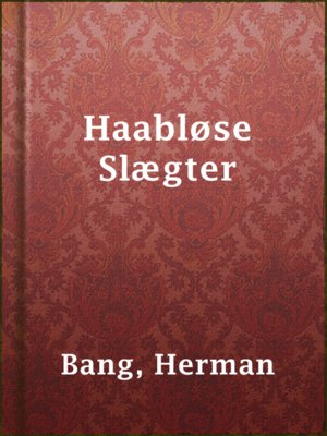 cover image of Haabløse Slægter